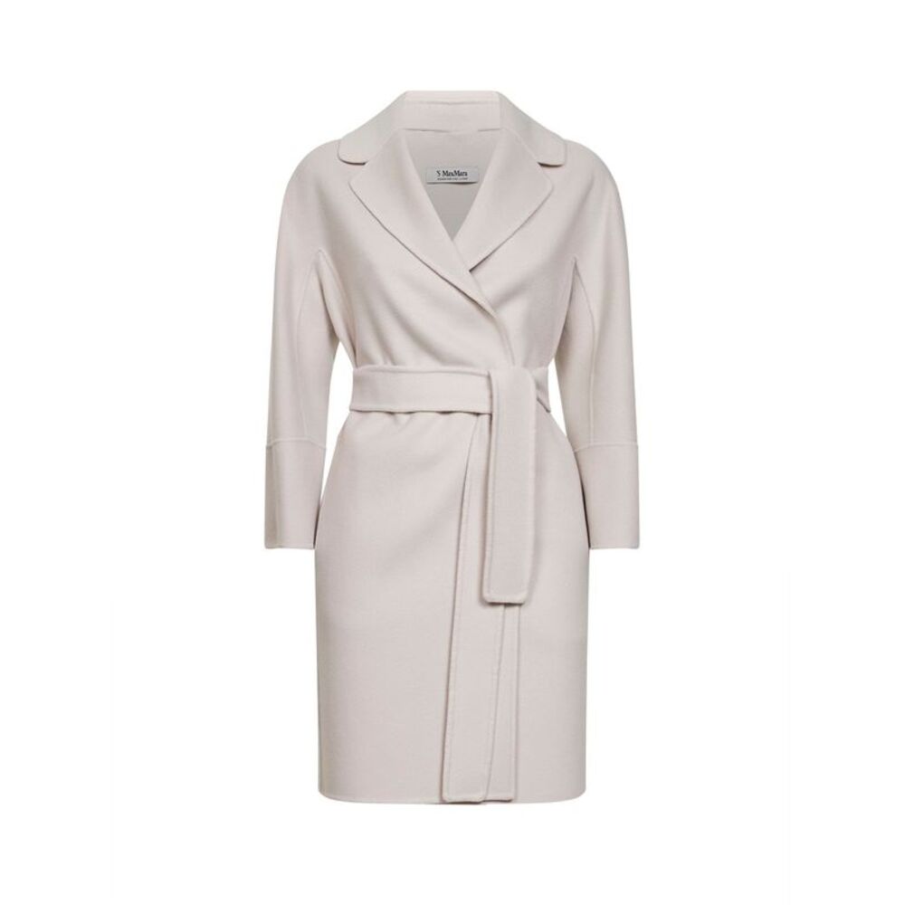 Max Mara S Women Ivory Arona Cocoon Short Coat